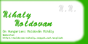 mihaly moldovan business card