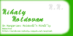 mihaly moldovan business card